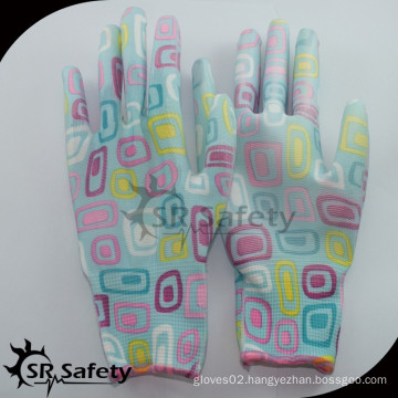 SRSAFETY 13 Ga Cheapest PU Glove/Working Glove/personalized work gloves